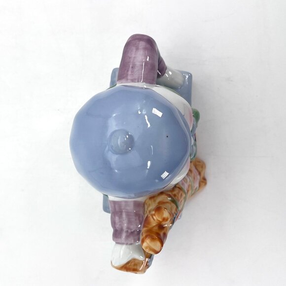 Vintage Feitx Humpty Dumpty Ceramic Teapot Nursery Rhyme Collectible Decor - Picture 9 of 12